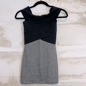 Girls “off shoulder “ black shiny dress size medium